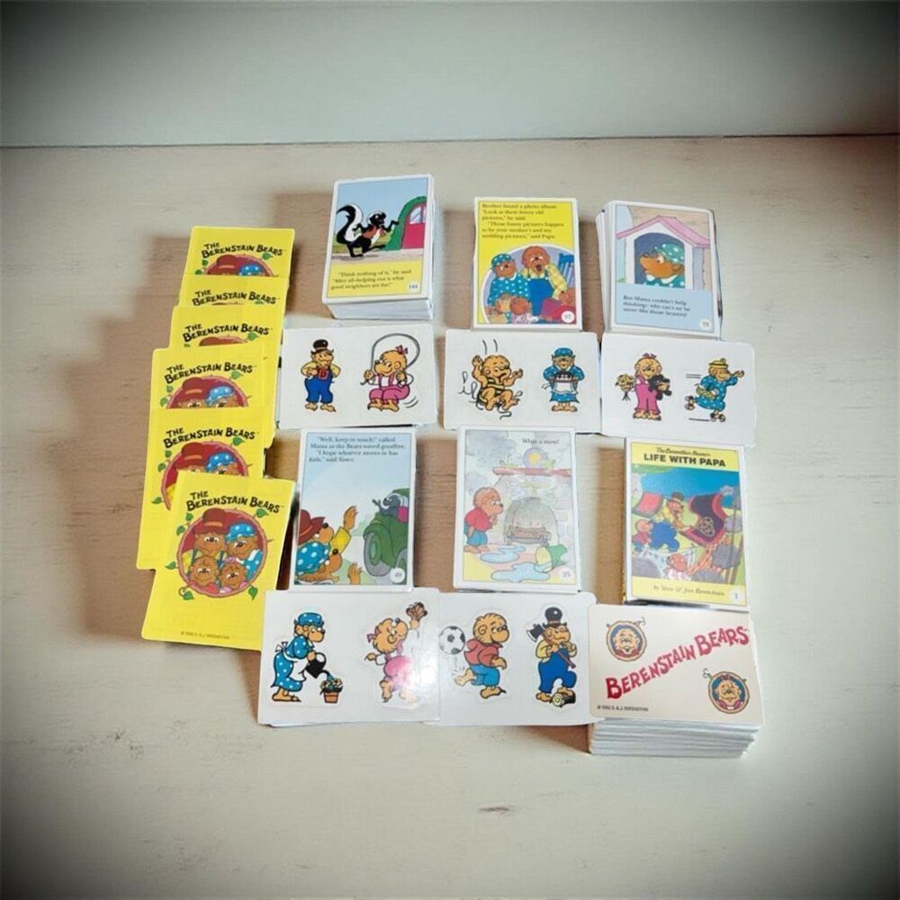 Vintage 1992 Ken Wis Inc Berenstain Bears Complete 72 Trading Cards B11